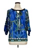 Beige by ECI Blue 3/4 Sleeve Blouse Size XL - photo 1