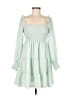 Blu Pepper 100% Polyester Green Casual Dress Size M - photo 1