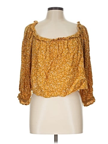 American Eagle Outfitters 3/4 Sleeve Blouse (view 1)