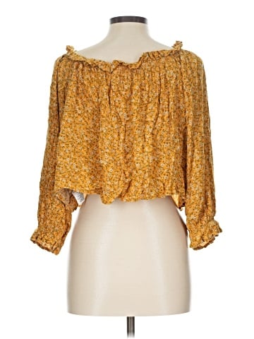 American Eagle Outfitters 3/4 Sleeve Blouse (view 2)