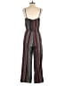 Timing 100% Polyester Chevron-herringbone Burgundy Jumpsuit Size S - photo 2