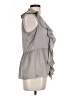 Apostrophe Gray Sleeveless Blouse Size L - photo 4