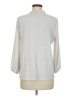 Adrianna Papell Silver 3/4 Sleeve Blouse Size M - photo 2