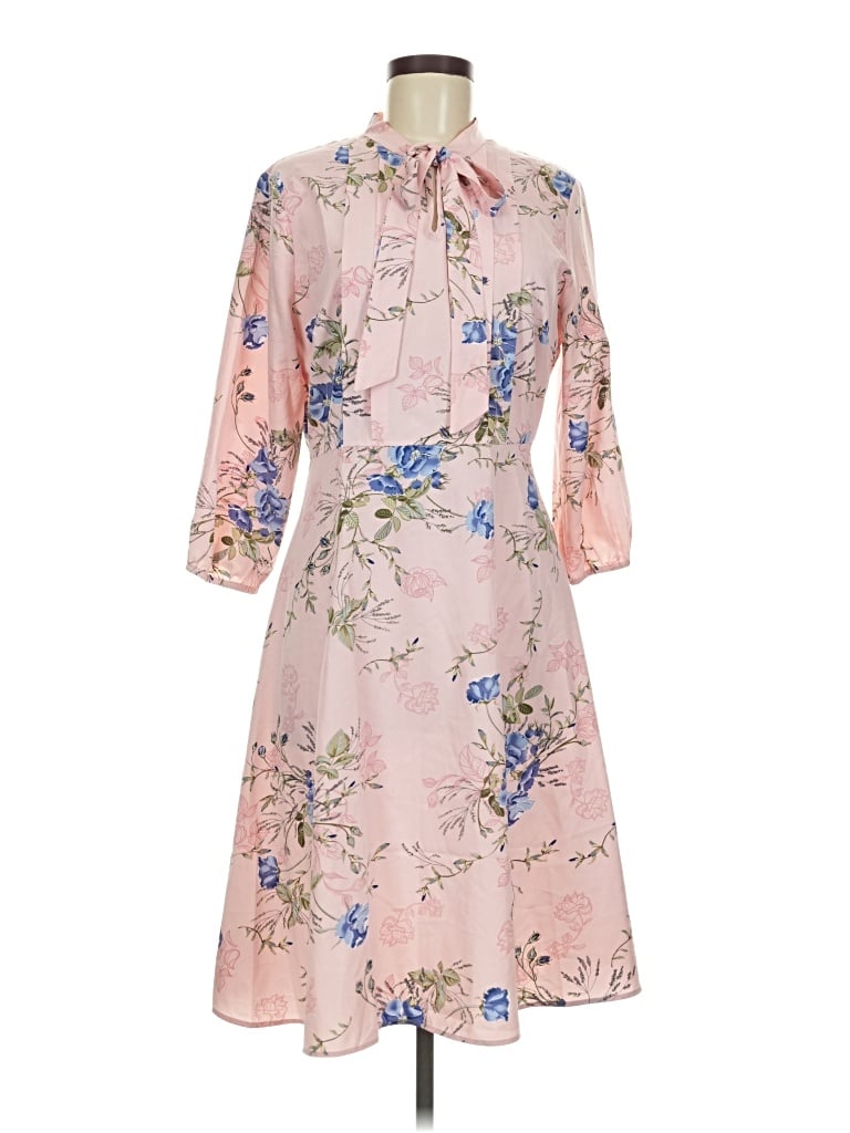 Pre-owned Allegra K Casual Dress In Pink