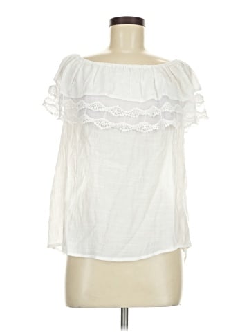 Unique Spectrum Short Sleeve Blouse (view 1)