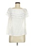Unique Spectrum White Short Sleeve Blouse Size M - photo 1