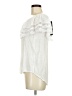 Unique Spectrum White Short Sleeve Blouse Size M - photo 5