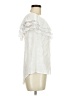 Unique Spectrum White Short Sleeve Blouse Size M - photo 4