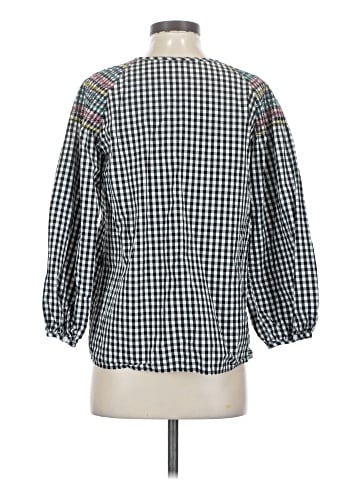Madewell Smocked Gingham Top (view 2)