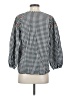 Madewell 100% Cotton Black Smocked Gingham Top Size XS - photo 2