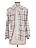 Hem & Thread 100% Cotton Plaid Pink Long Sleeve Blouse Size M - photo 2