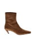 Stella McCartney 100% Leather Brown Ankle Boots Size EU 38 1/2 - photo 1
