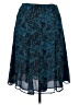 Jaclyn Smith 100% Polyester Print Blue Casual Skirt Size 14 - photo 2