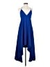 Halston Heritage Blue Cocktail Dress Size 2 - photo 1