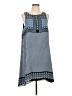 Max Studio 100% Polyester Print Blue Casual Dress Size L - photo 1