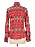 Tory Burch Print Red Long Sleeve Blouse Size 12 - photo 2