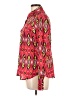 Tory Burch Print Red Long Sleeve Blouse Size 12 - photo 5