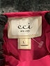 ECI 100% Polyester Pink 3/4 Sleeve Blouse Size L - photo 7