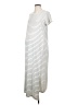 Hatch Stripes White Silver Casual Dress Size XS Maternity (0) - photo 1