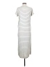 Hatch Stripes White Silver Casual Dress Size XS Maternity (0) - photo 2