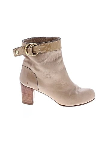 Chloé Leather Buckle Accent Ankle Boots (view 1)