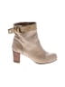 Chloé Tan Leather Buckle Accent Ankle Boots Size EU 38 - photo 1