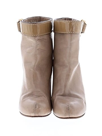 Chloé Leather Buckle Accent Ankle Boots (view 2)