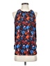 J.Crew Factory Store 100% Polyester Multi Color Blue Sleeveless Blouse Size 2 - photo 1