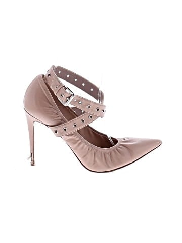 Valentino Leather Grommet Studded Love Latch Ankle Wrap Pumps (view 1)
