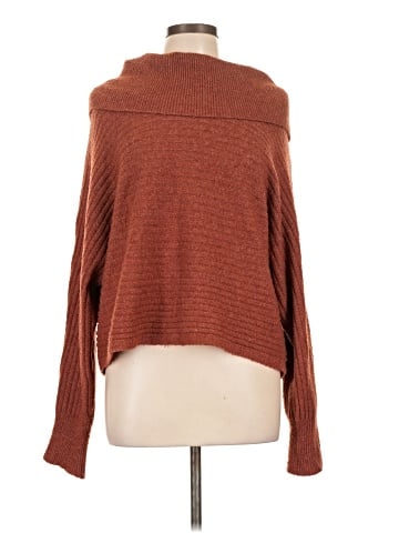 Pink Rose Turtleneck Sweater (view 1)
