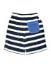 Hanna Andersson Stripes Blue Board Shorts Size 6 - 7 - photo 2