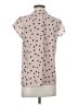 Halogen 100% Polyester Polka Dots Pink Short Sleeve Blouse Size S - photo 1