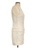 Zara Solid Ivory Cocktail Dress Size L - photo 4