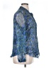 Coldwater Creek 100% Polyester Blue Long Sleeve Blouse Size 14 - photo 4