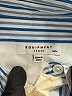 Equipment Stripes Blue Casual Dress Size M - photo 7