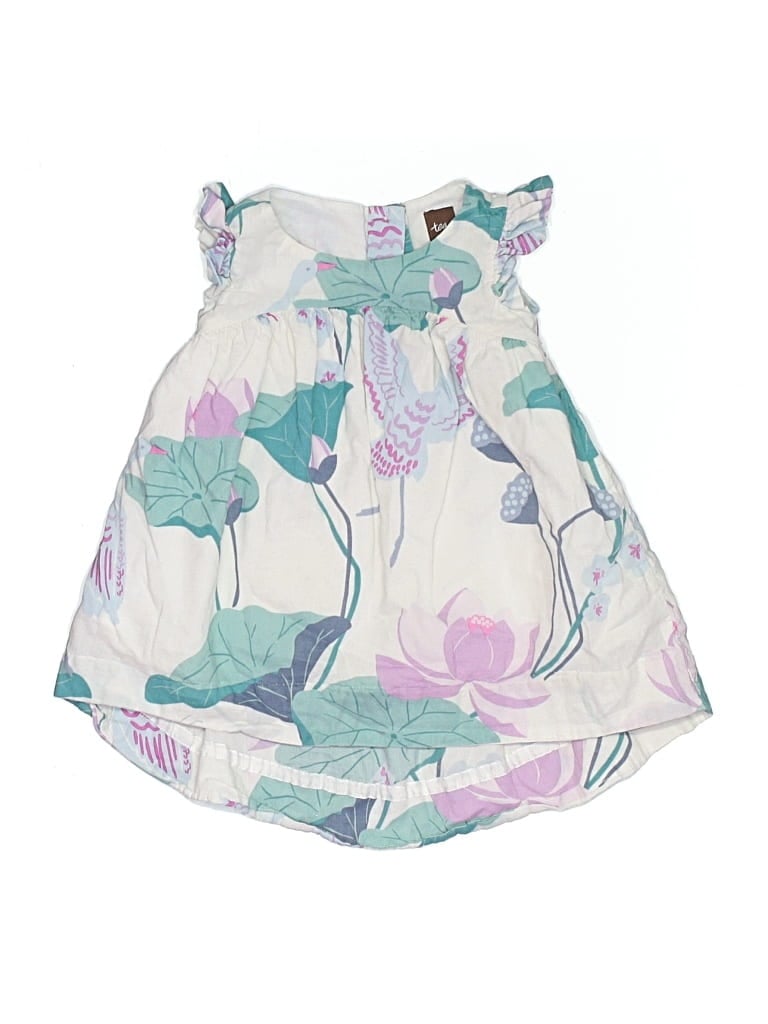 Pre-owned Tea Babies' Dress In Ivory