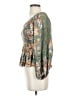 Angie 100% Rayon Teal 3/4 Sleeve Blouse Size S - photo 5