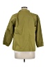 Lafayette 148 New York 100% Polyester Solid Green Raincoat Size M - photo 2