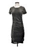Storm Metallic Gray Casual Dress Size XS - photo 1