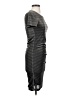 Storm Metallic Gray Casual Dress Size XS - photo 4