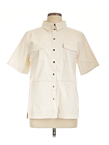 Gold Hawk Short Sleeve Button-Down Shirt (view 1)
