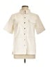 Gold Hawk Ivory Short Sleeve Button-Down Shirt Size L - photo 1