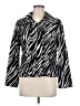 Requirements 100% Cotton Animal Print Black Jacket Size M - photo 1