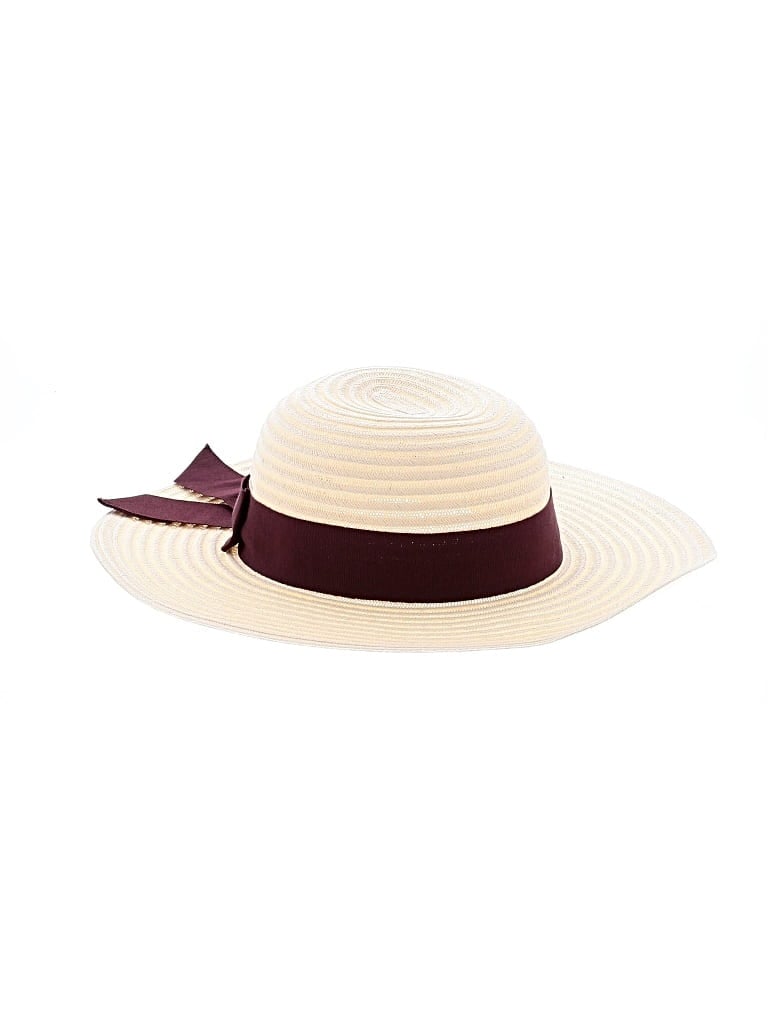 Pre-owned Assorted Brands Sun Hat In Burgundy