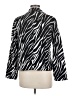 Requirements 100% Cotton Animal Print Black Jacket Size M - photo 2