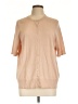 Torrid Tan Short Sleeve Blouse Size Lg Plus (0) - photo 1