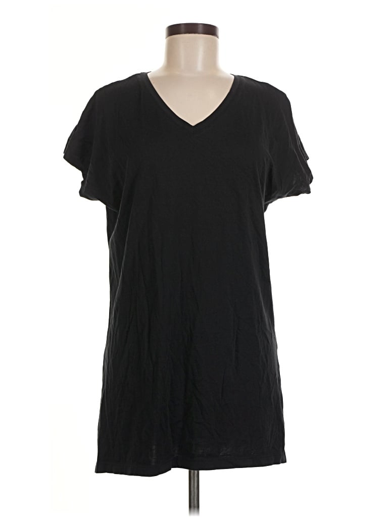 Pre-owned Lands' End Short Sleeve T-shirt In Black