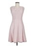 En Focus Studio Chevron-herringbone Pink Cocktail Dress Size 6 - photo 1