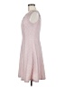 En Focus Studio Chevron-herringbone Pink Cocktail Dress Size 6 - photo 5
