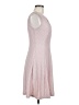 En Focus Studio Chevron-herringbone Pink Cocktail Dress Size 6 - photo 4